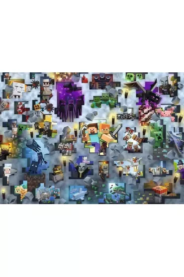 Puzzle 1000 el. Challenge. Minecraft Ravensburger