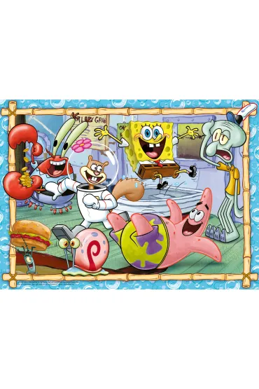 Puzzle dla dzieci 2D: Sponge Bob 200el Ravensburger