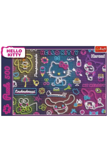 Puzzle 500 el. Neon Hello Kitty Trefl