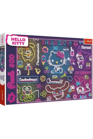 Puzzle 500 el. Neon Hello Kitty Trefl