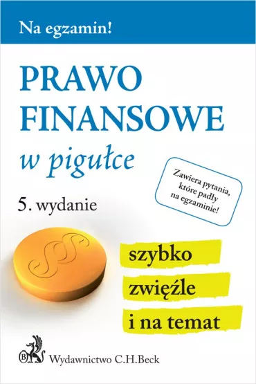 eBook Prawo finansowe w pigu�ce. Wydanie 5 pdf - Wioletta �elazowska