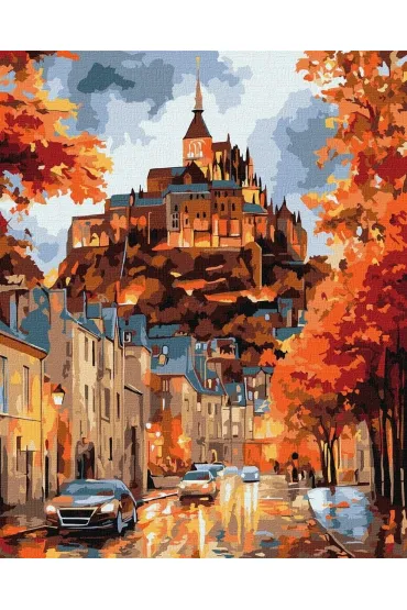 Ideyka Malowanie po numerach - Jesienne Miasteczko 40x50cm