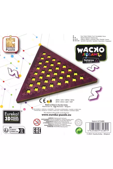 Puzzle �amig��wka Wacko - Sstarss 12el - poziom 4/4 Eureka 3D
