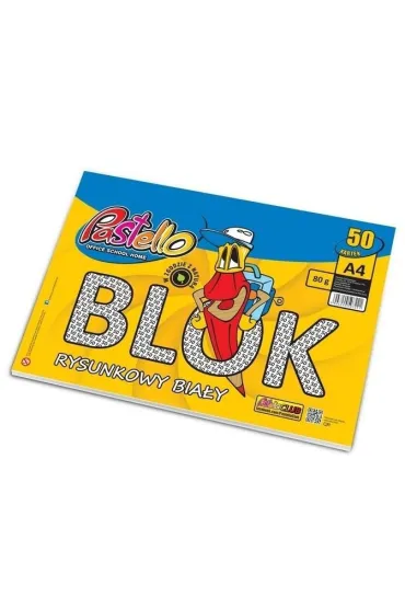 Alfa Pastello Blok rysunkowy A4 80g 50 kartek