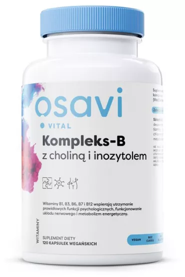 Osavi Kompleks-B z cholin� i inozytolem Suplement diety 120 kaps.