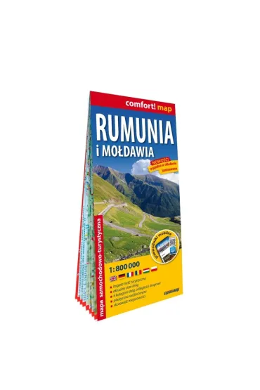 Rumunia i Mo�dawia mapa samochodowa 1:800 000 laminat 2024