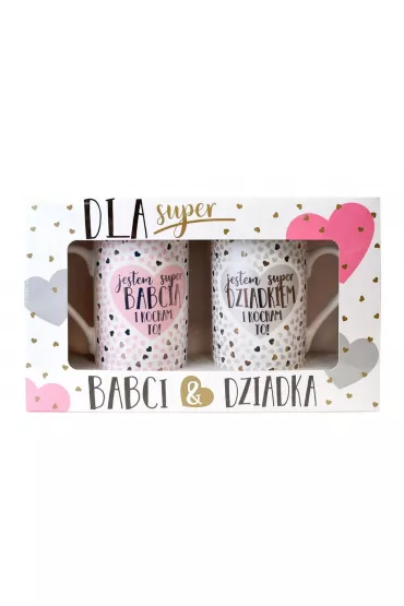 Kukartka Zestaw Kubk�w dla super Babci i Dziadka Q 878