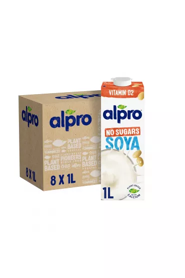 Alpro Napj Sojowy Bez Cukru Zgrzewka 8 x 1 l