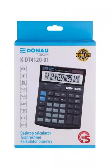 Donau Kalkulator biurowy 12 cyfr czarny
