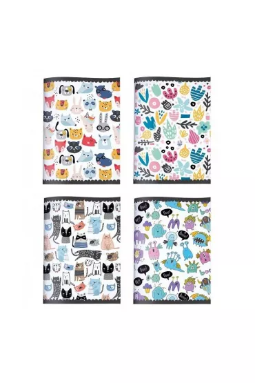 Strigo Zeszyt A5 Little Creatures kratka 32 kartki 10 szt.