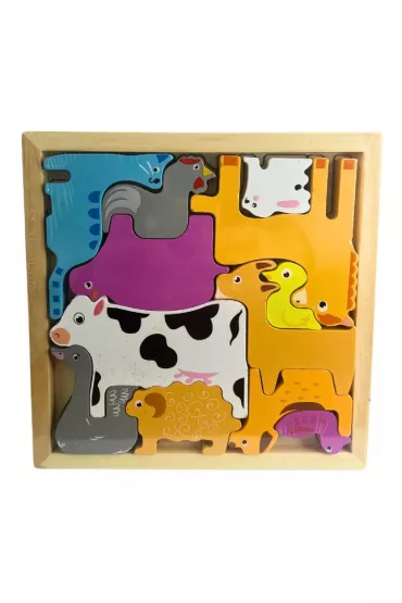 Puzzle drewniane zwierz�ta domowe Mz-Import