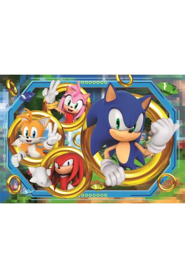 Puzzle 180 el. SuperColor. Sonic Clementoni