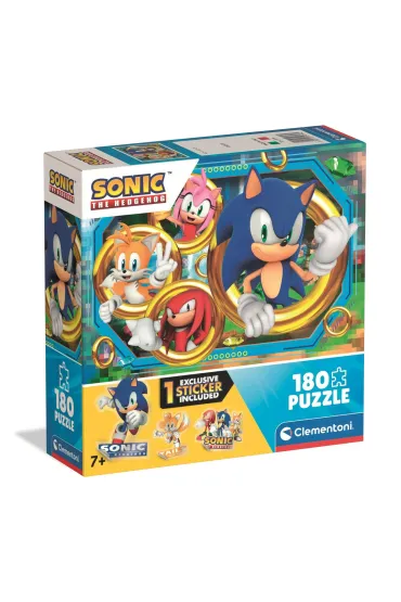 Puzzle 180 el. SuperColor. Sonic Clementoni