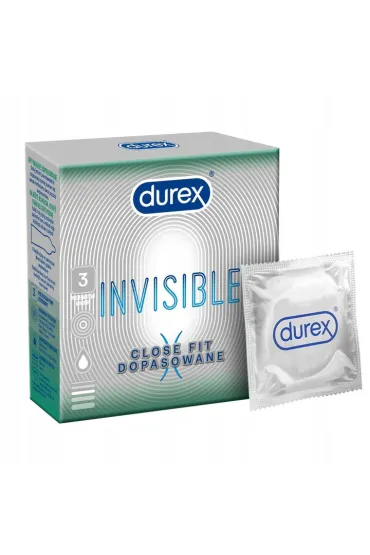 Durex Invisible Close Fit prezerwatywy dopasowane 3 szt.