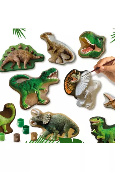 Odlewy gipsowe z farbami Dinozaury Ses Creative