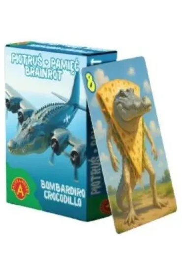 Karty do gry Piotru� Brainrot Bombardiro Crocodilo ALEXANDER 3152