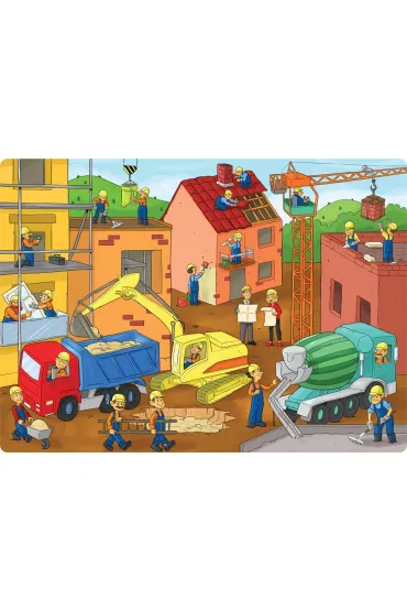 Puzzle 70 el. Na placu budowy Jako