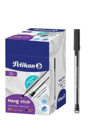 Pelikan D�ugopis Hang Stick czarny 50 szt.