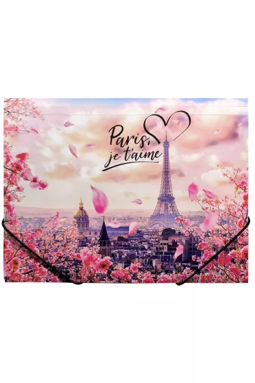 Panta Plast Teczka A4 PP na gumk� z nadrukiem Take Me To Paris