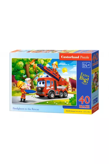 Puzzle 40 el. Firefighters to the Rescue Castorland