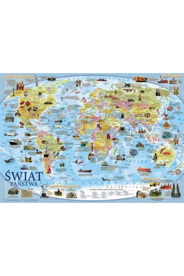 Demart Mappuzzle Junior - �wiat mapa polityczna - plakat