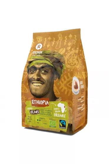Oxfam Fair Trade Kawa ziarnista Arabica 100% Etiopia fair trade 250 g Bio