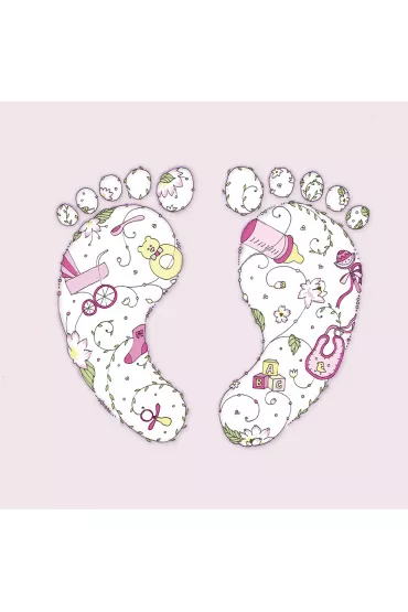 Clear Creations Karnet Swarovski kwadrat CL1908 Narodziny dziewczy