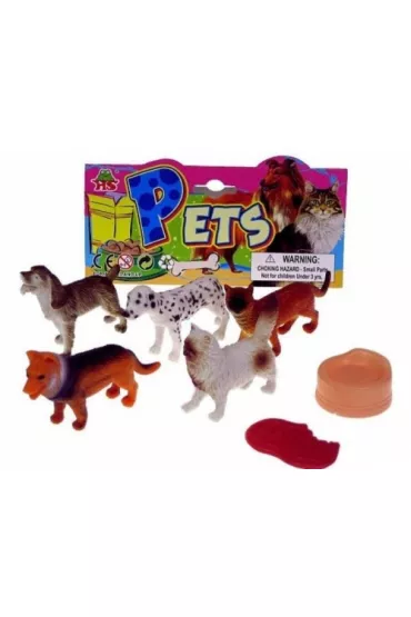 Figurki Psy 8-9cm 5szt..