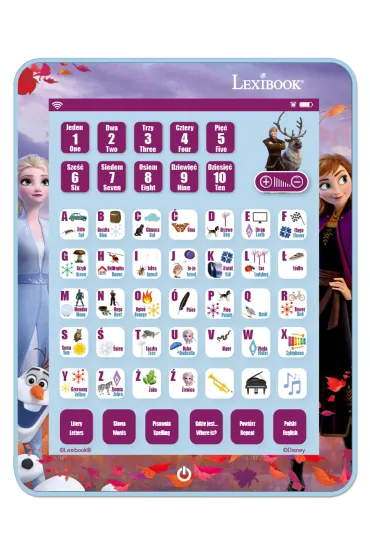 Dwuj�zyczny tablet edukacyjny Frozen (PL/EN) JCPAD002FZi17 Lexibook-Apollo