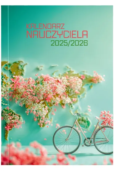 Wok� Nas Kalendarz nauczyciela 2025/2026 B5 tygodniowy PCV Rower