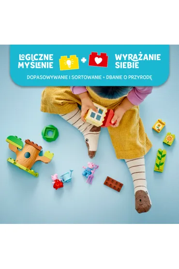 LEGO DUPLO Ogr�d i domek na drzewie �winki Peppy 10431