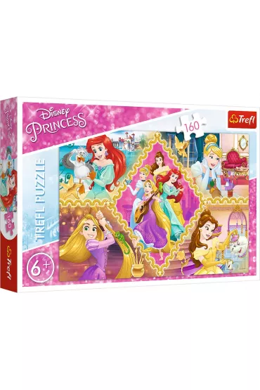 Puzzle 160 el. Przygody ksi�niczek Trefl
