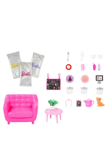 Barbie. Relaks w kafejce Zestaw + lalka HKT94 Mattel