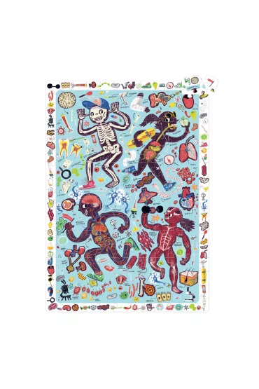 Puzzle obserwacyjne 204 el. Cia�o cz�owieka Bright Junior Media