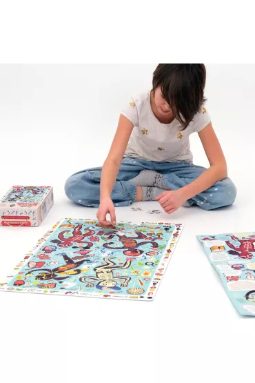 Puzzle obserwacyjne 204 el. Cia�o cz�owieka Bright Junior Media