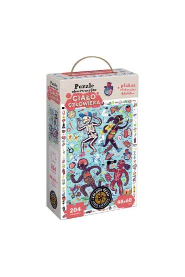 Puzzle obserwacyjne 204 el. Cia�o cz�owieka Bright Junior Media