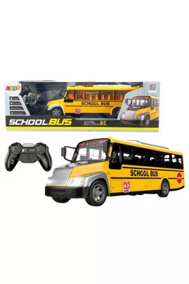 Autobus szkolny R/C �wiat�a ��ty LeanToys