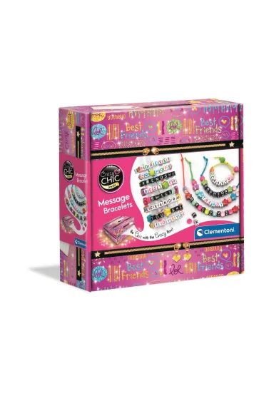 Crazy Chic - Message bracelets Clementoni