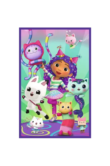 Puzzle 3x80 el. Kolorowe dni Gabby. Koci Domek Gabi Trefl