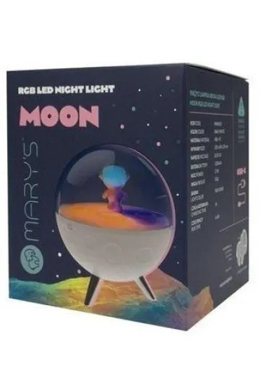 Marys Lampka nocna LED RGB ksi�yc bia�y