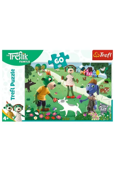 Puzzle 60 el. Radosny dzie� Treflik�w