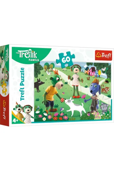 Puzzle 60 el. Radosny dzie� Treflik�w