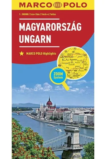 Magyarorszag. Ungar Marco Polo Highlights 1:300 000 Zoom System