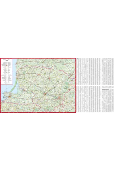 Litwa, Wilno, Kowno. Laminowana mapa samochodowa 1:700 000/1:10 000/1:15 000