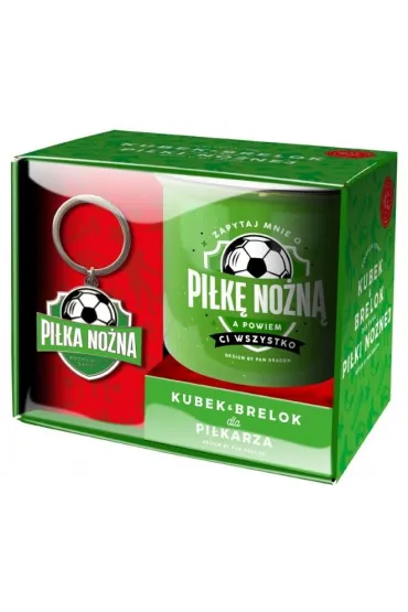 Pan Dragon Zestaw kubek + brelok Hobby-Pi�ka no�na