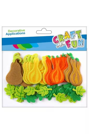 Craft with Fun Ozdoba filcowa samoprzylepne dynie 8 szt.