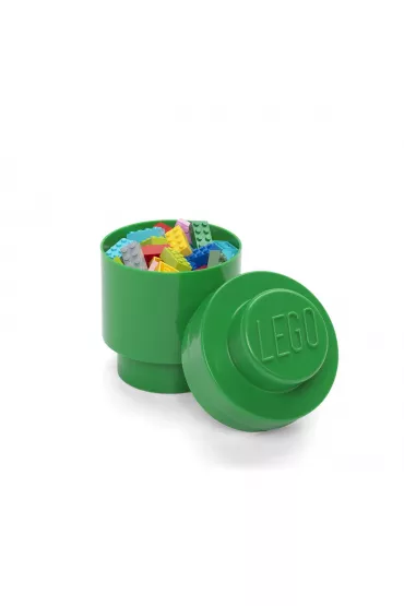 Okr�g�y pojemnik klocek LEGO Brick 1 Zielony