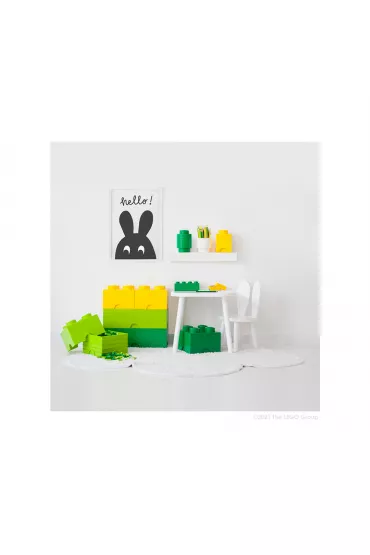 Okr�g�y pojemnik klocek LEGO Brick 1 Zielony