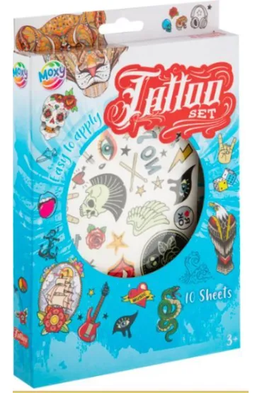 Zestaw do tatua�u 10 arkuszy niebieski Icom Polska