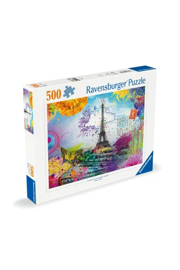 Puzzle 500 el. Poczt�wka z Pary�a Ravensburger